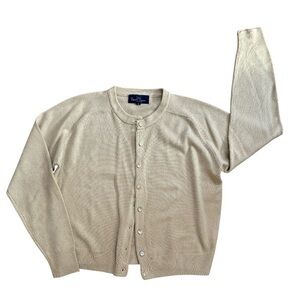 Polo Cashmere Tan Cardigan Sweater